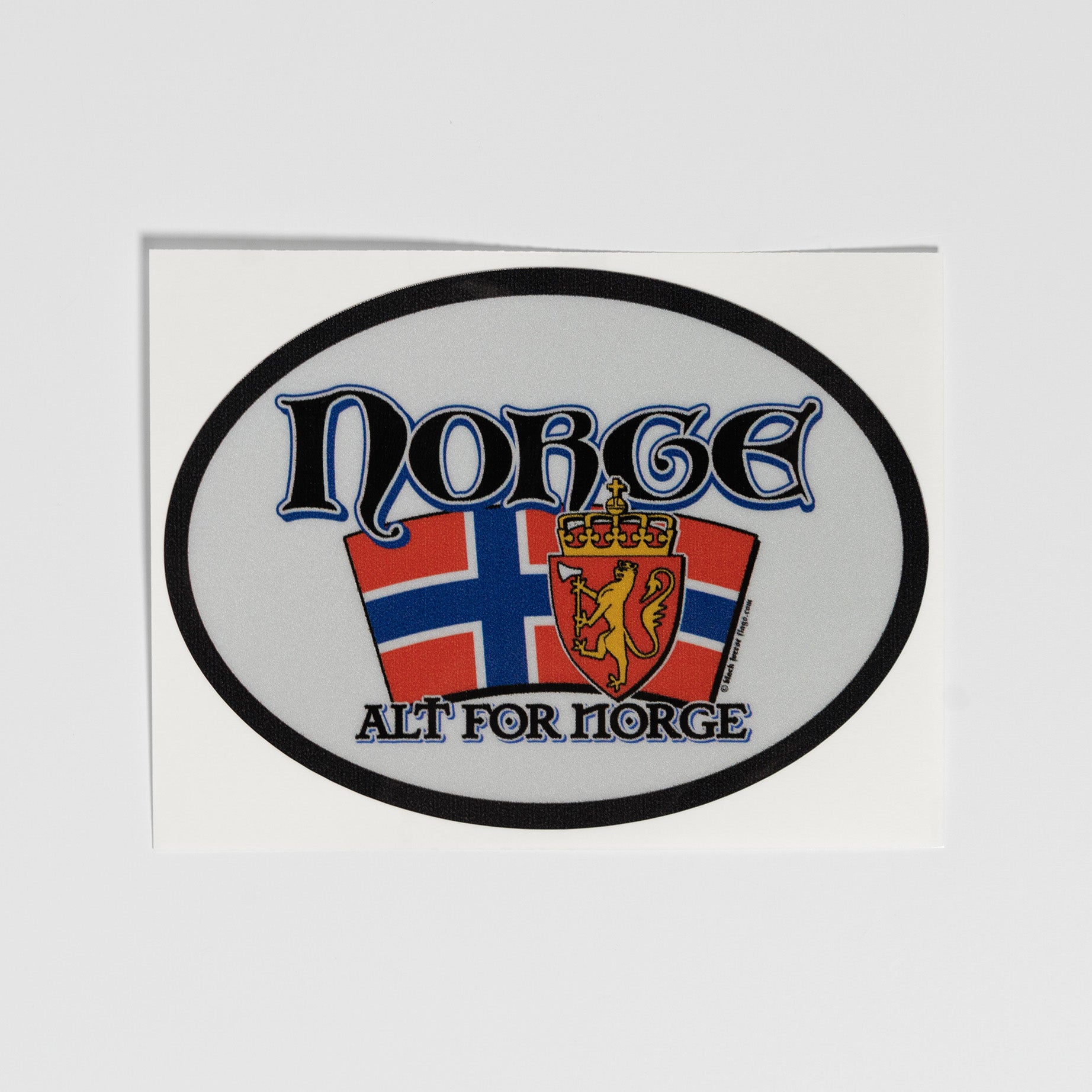 Alt for Norge Oval Decal  |  Novelties For Fun Novelties