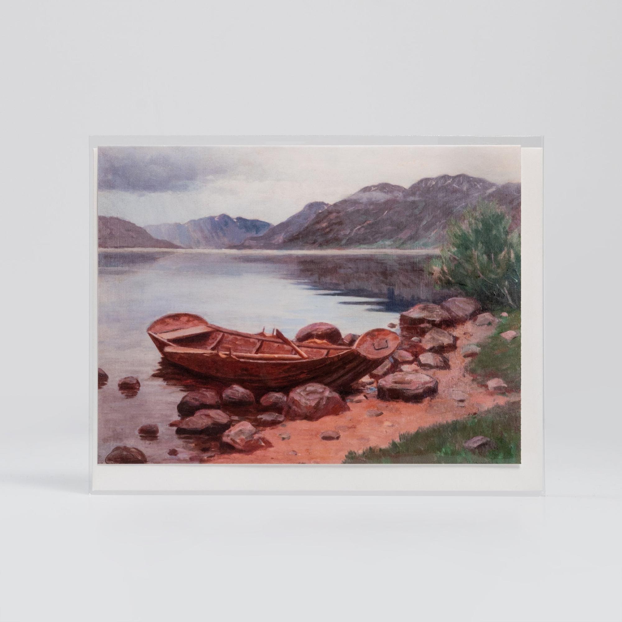 Boat on Shore By Herbj?rn Gausta –  Collection Card  |  Single Cards Cards & Calendars Single Cards