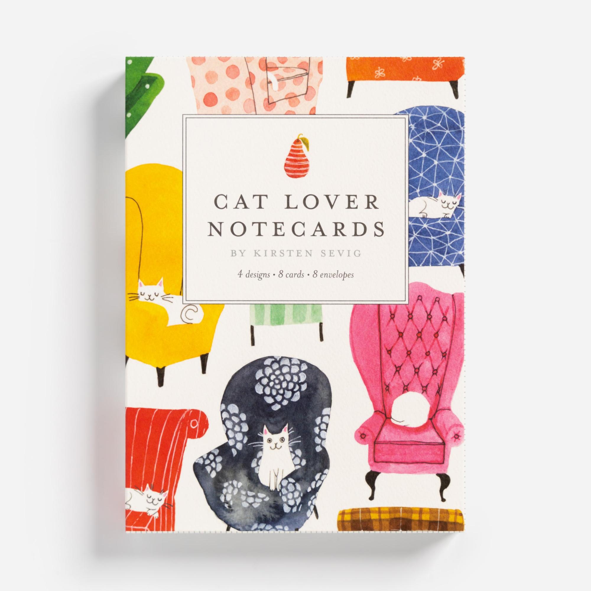 Cat Lovers Notecards Set By Kirsten Sevig  |  Card Packets Card Packets Card Packets