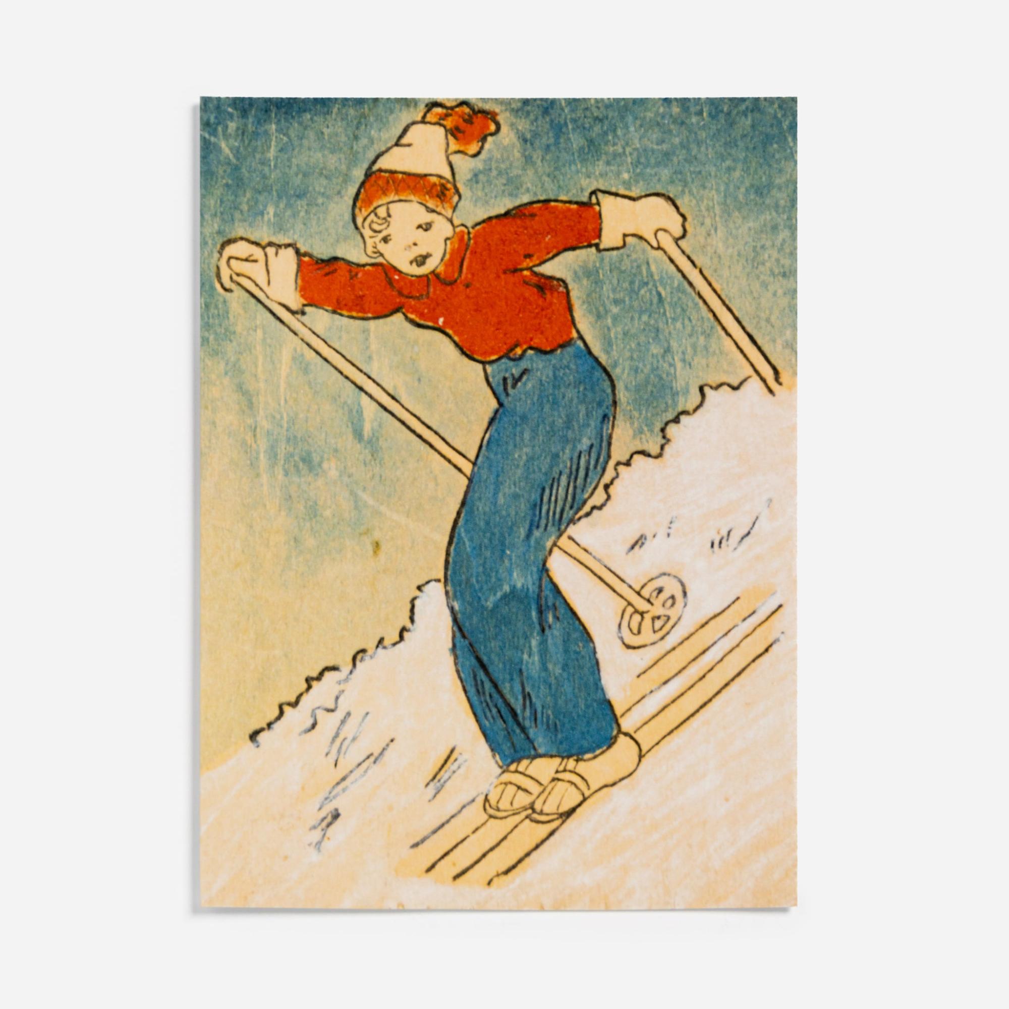 Child On Skis by C.A. Hendrickson  –  Collection Card Set  |  Card Packets Card Packets Card Packets