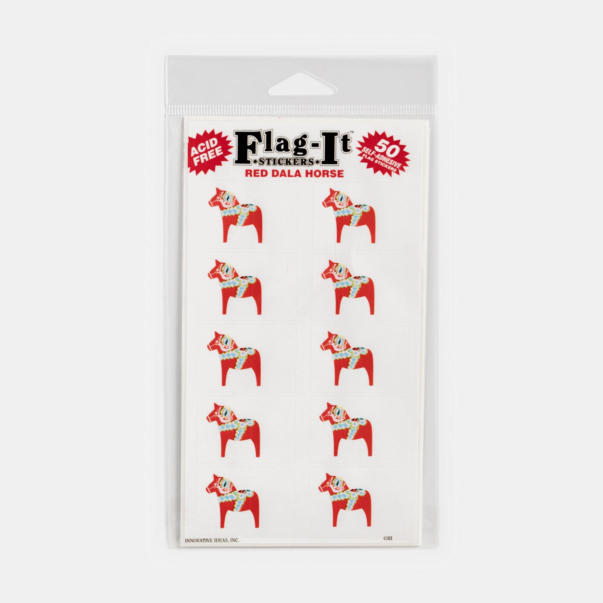 Dala Horse Stickers – Red  |  Novelties For Fun Novelties