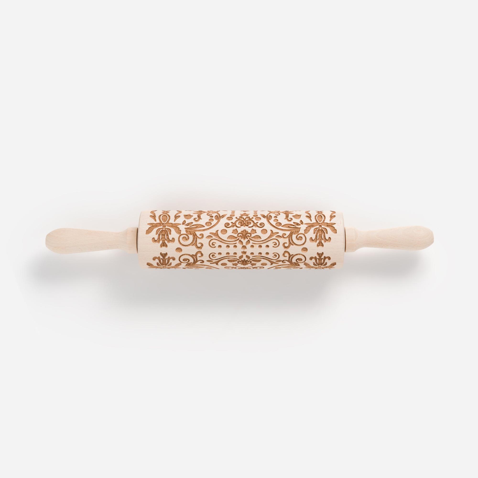 Engraved Folk Pattern Rolling Pin  |  Baking Baking Baking