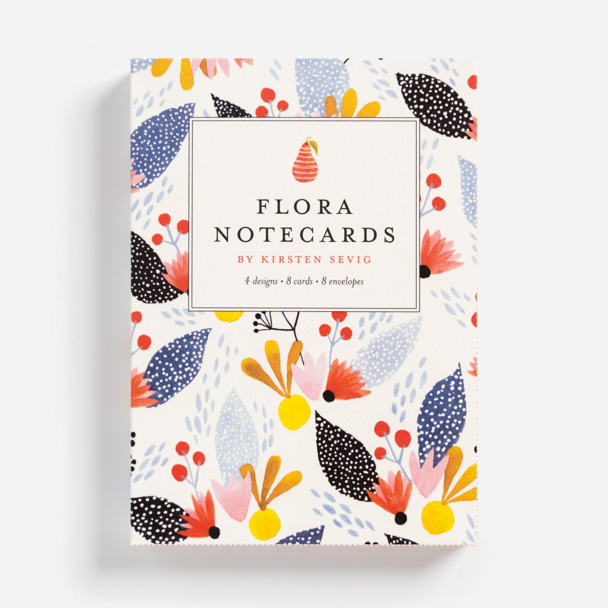 Flora Notecards Set by Kirsten Sevig  |  Card Packets Card Packets Card Packets