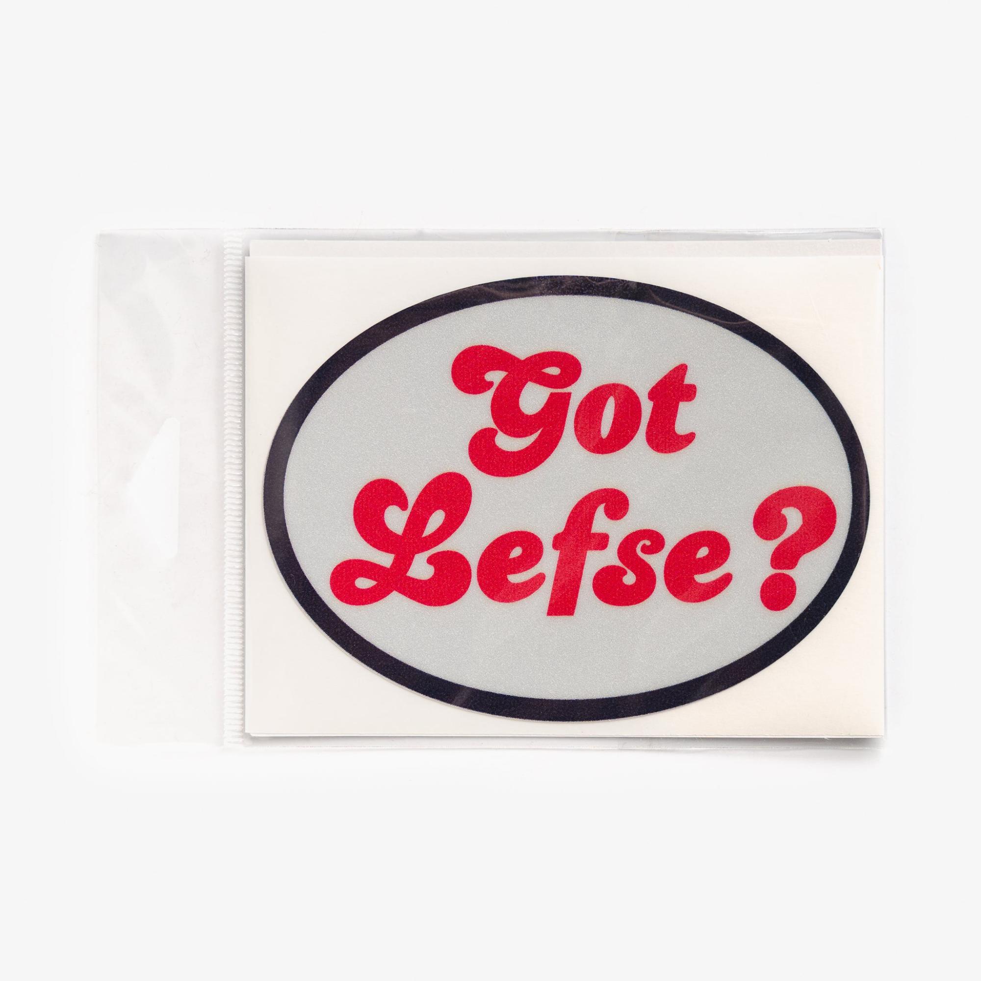 Got Lefse Oval Decal  |  Novelties For Fun Novelties