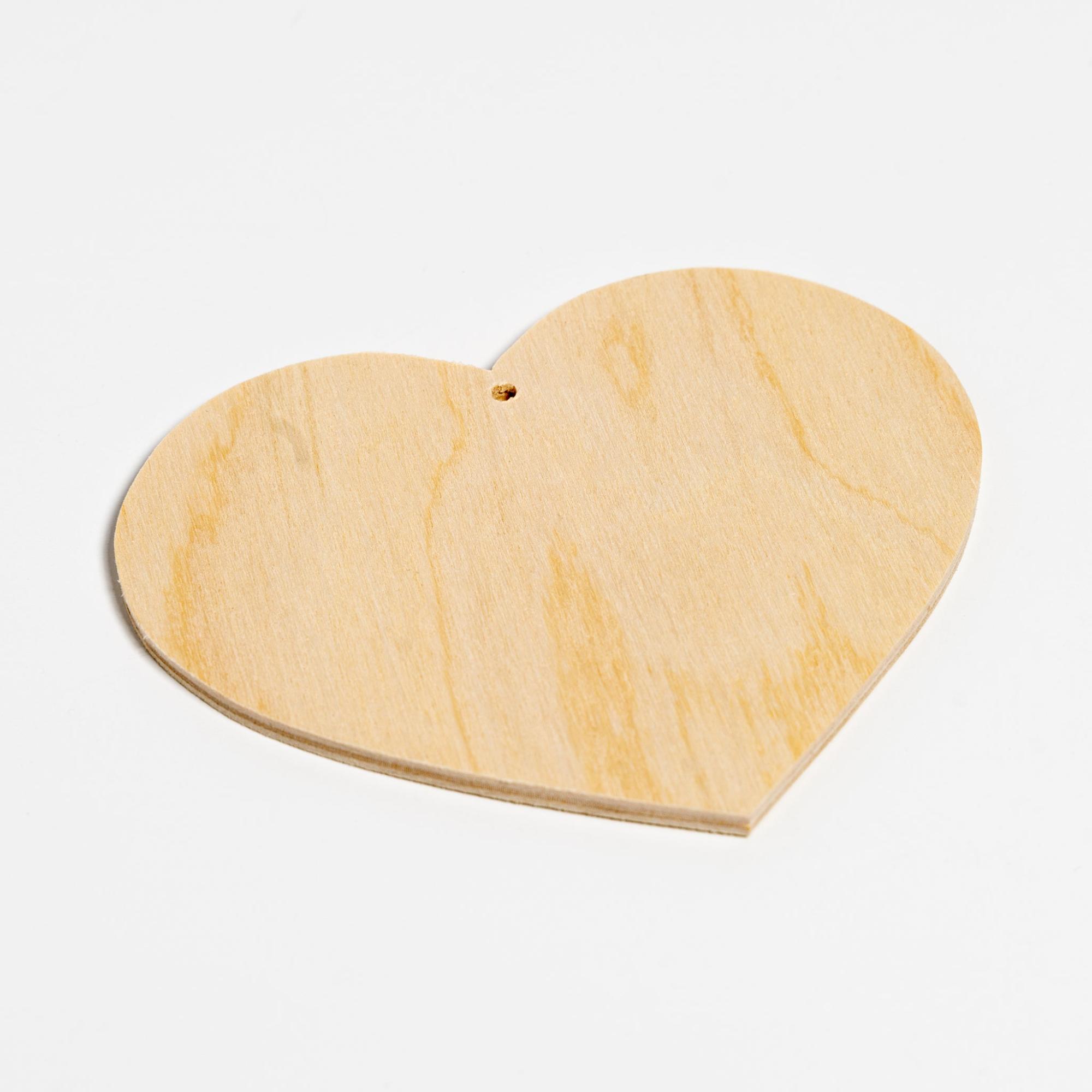 Heart Wooden Ornament  |  Woodworking Folk Art Supplies Woodworking