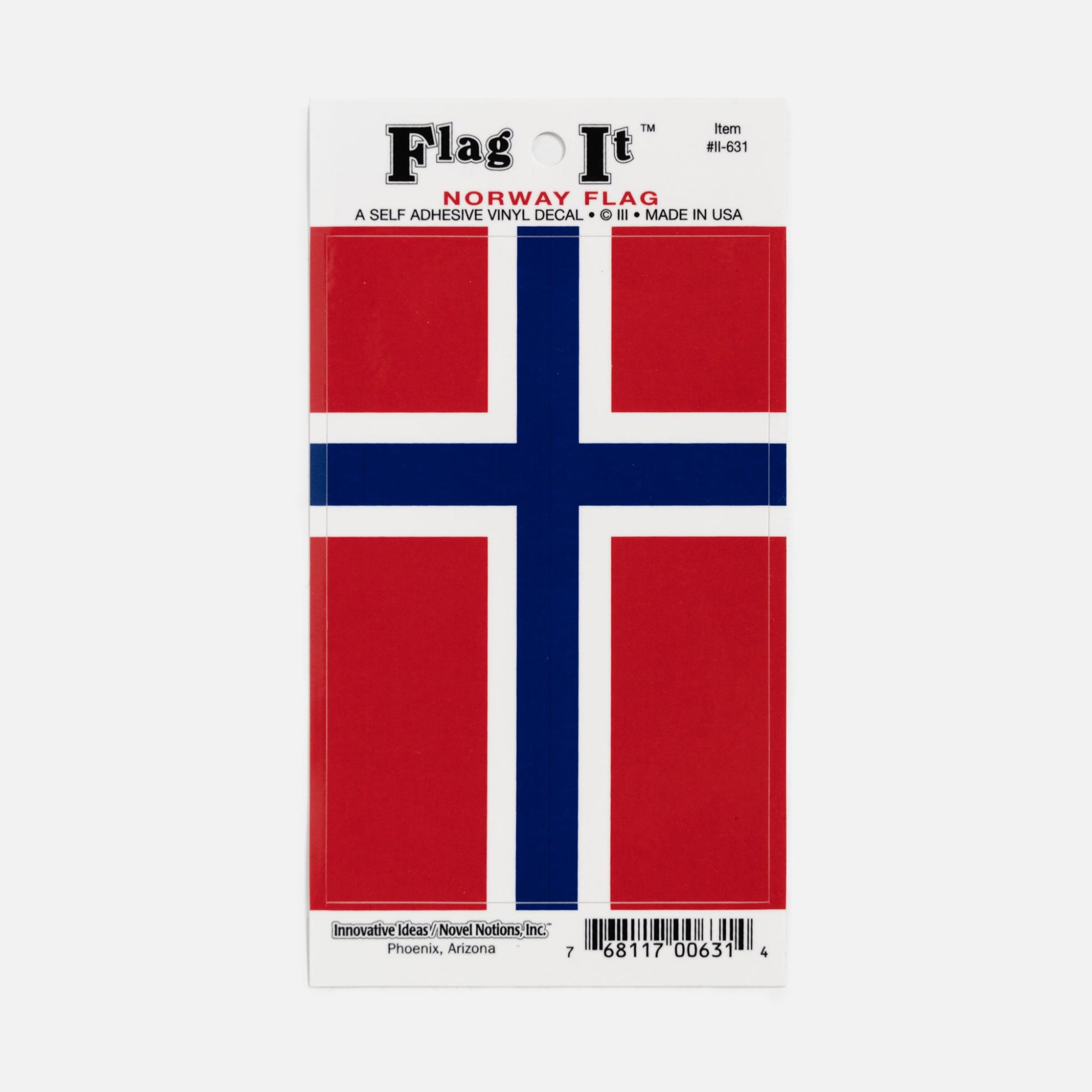 Norway Flag Decal  |  Novelties For Fun Novelties