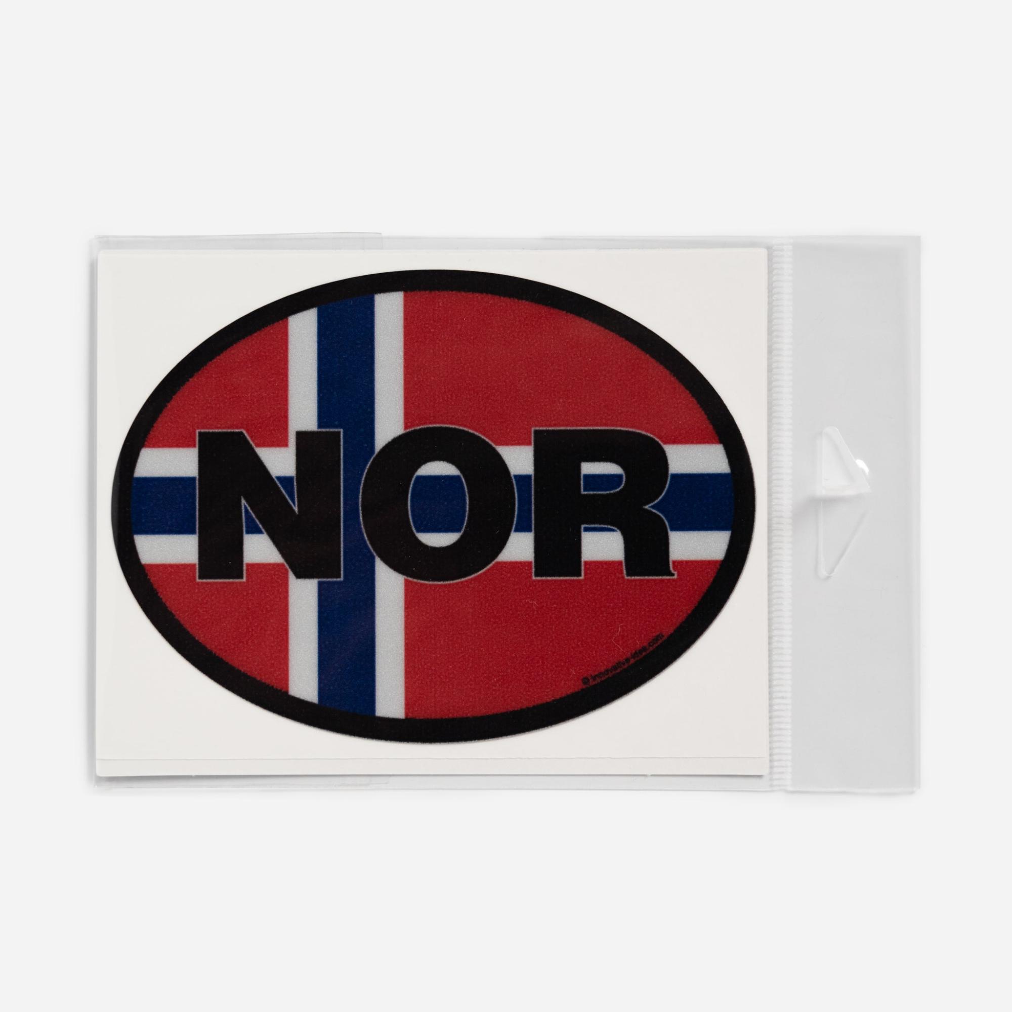 Norway Oval Flag Decal  |  Novelties For Fun Novelties