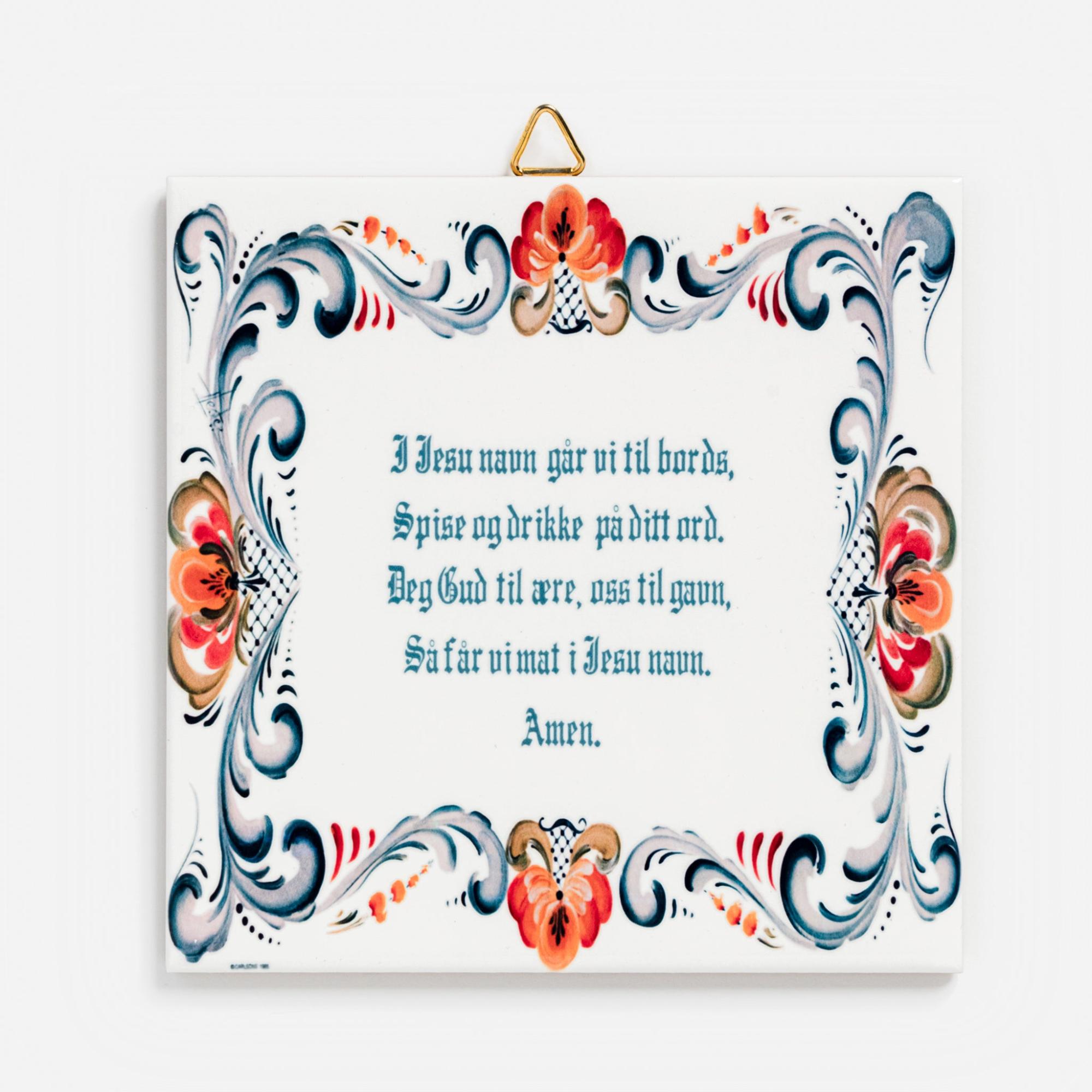 Norwegian Prayer Trivet  |  Trivets & Coasters Kitchen Trivets & Coasters