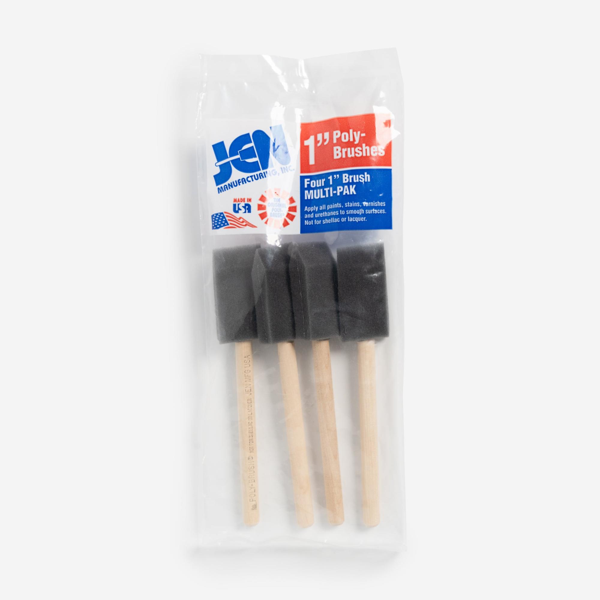 Poly Brushes – Four Pak  |  Woodworking Folk Art Supplies Woodworking