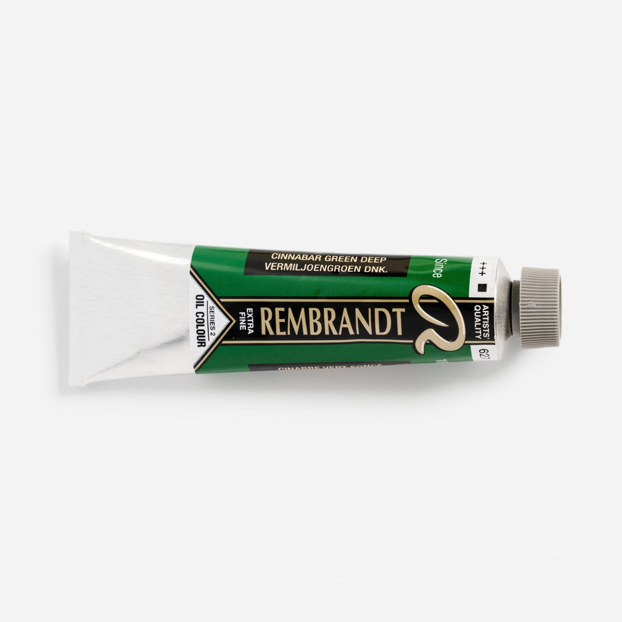 Rembrandt Artists’ Oil Paint – Cinnabar Green Deep  |  Paints Folk Art Supplies Paints