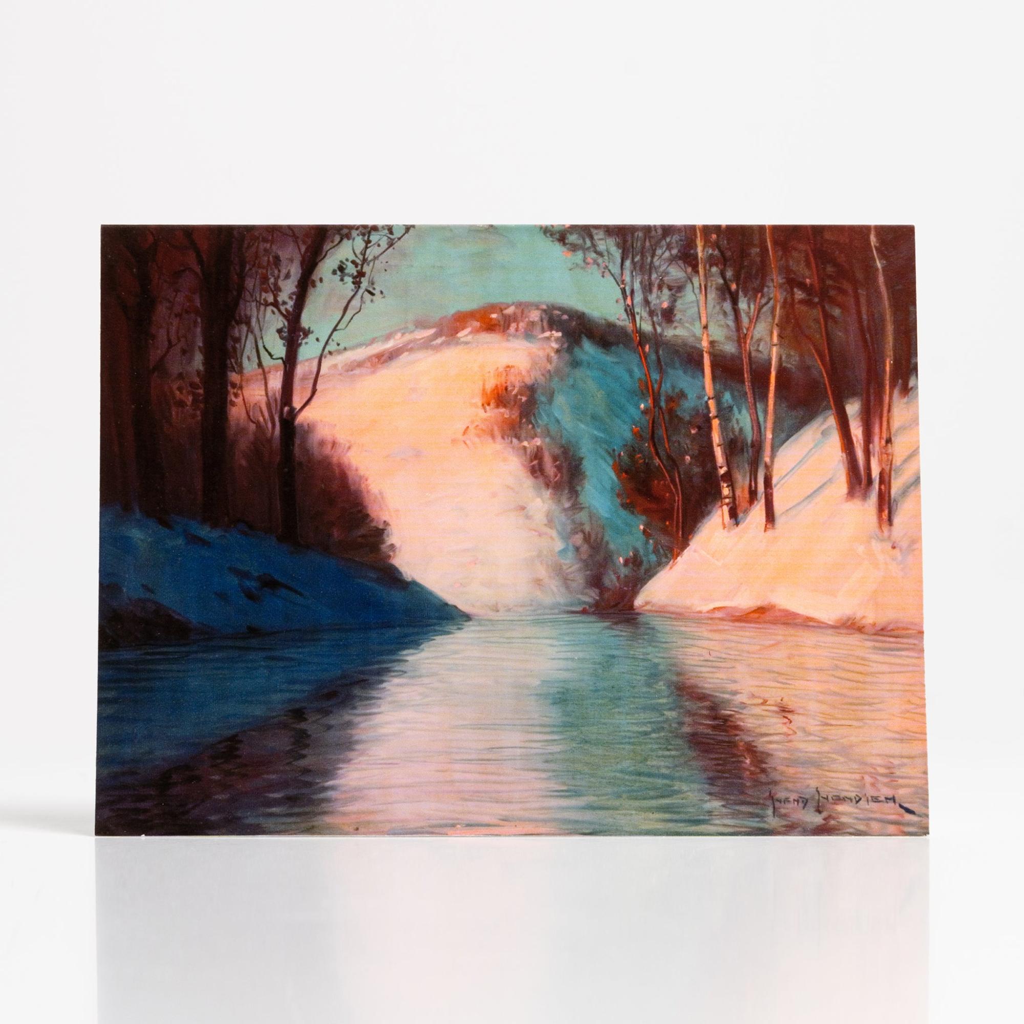 River In Winter by Sven Svendsen  –  Collection Card  |  Single Cards Cards & Calendars Single Cards