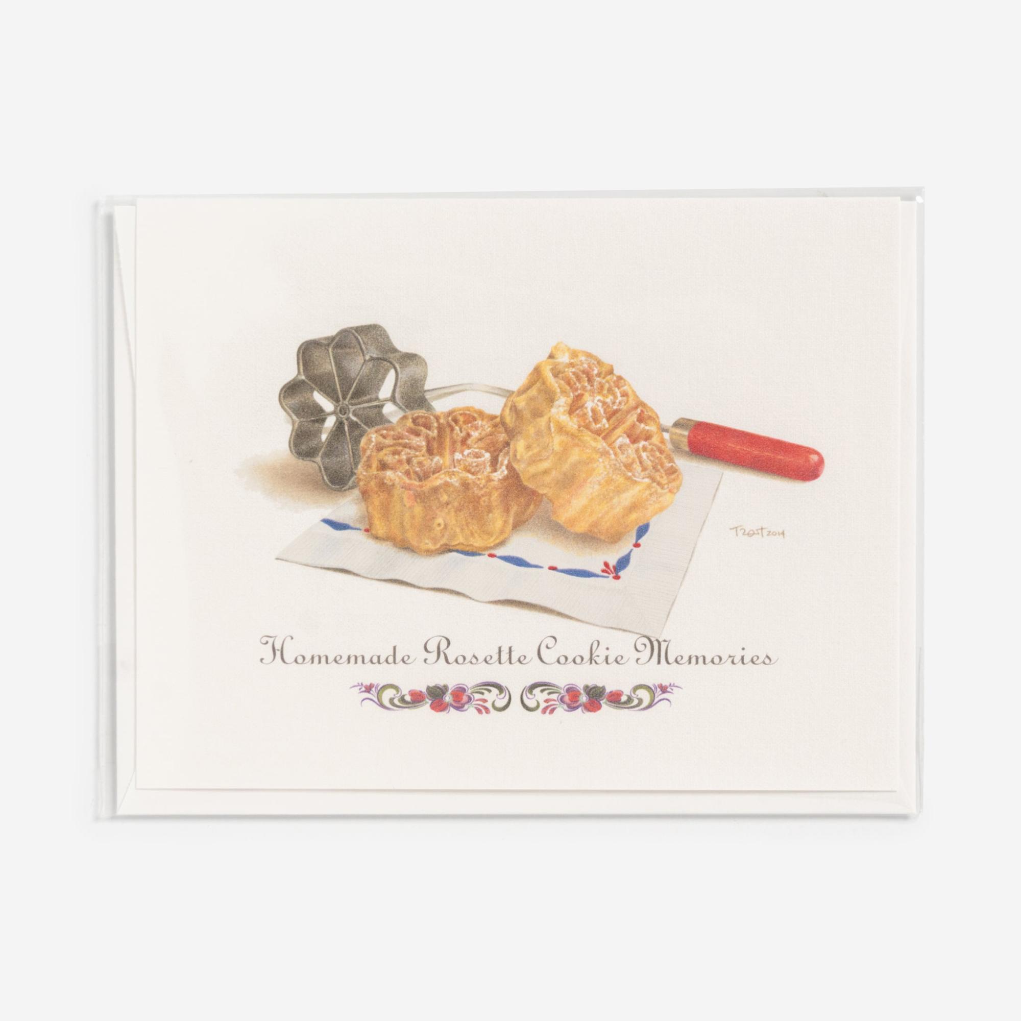 Rosette Memories Notecard by Tim Trost  |  Cooking Cooking Cooking