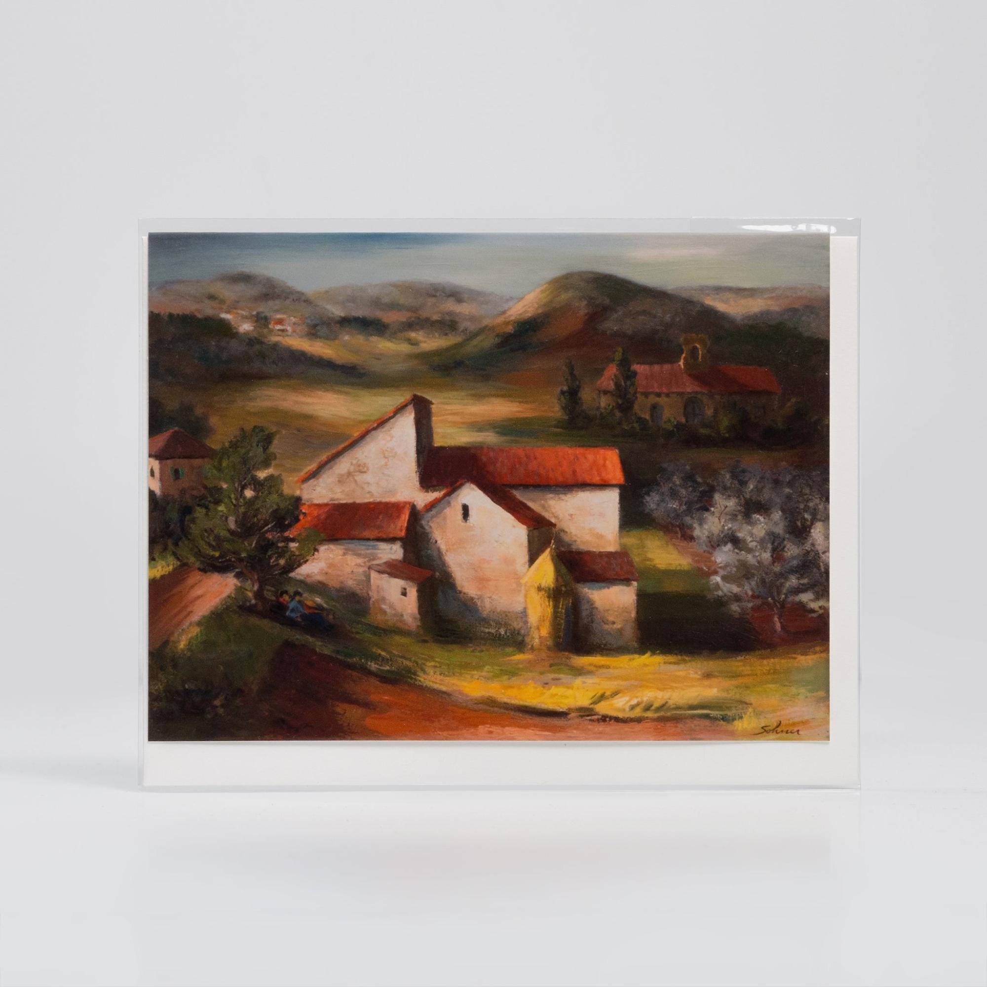 Spanish Village Church by Theadore Sohner –  Collection Card  |  Single Cards Cards & Calendars Single Cards