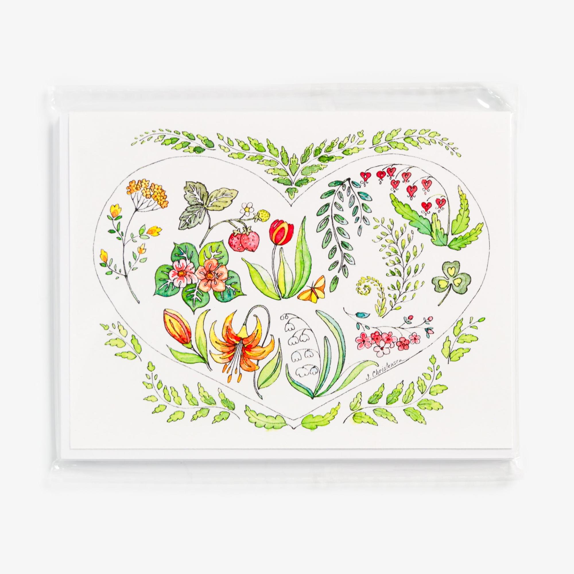 Spring Flowers Notecards Set by Sharon Christensen  |  Card Packets Card Packets Card Packets