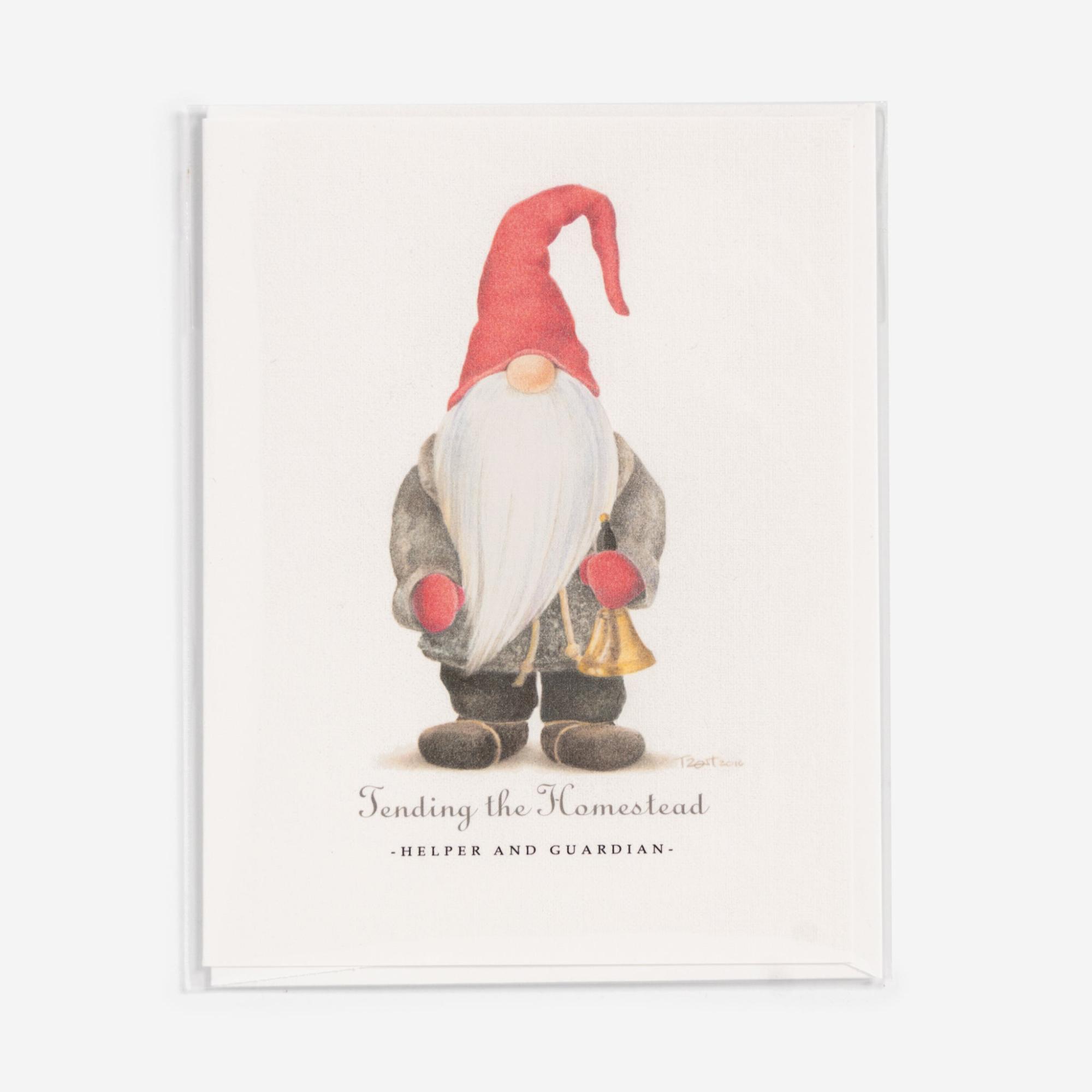 Tending the Homestad Notecard by Tim Trost  |  Single Cards Cards & Calendars Single Cards