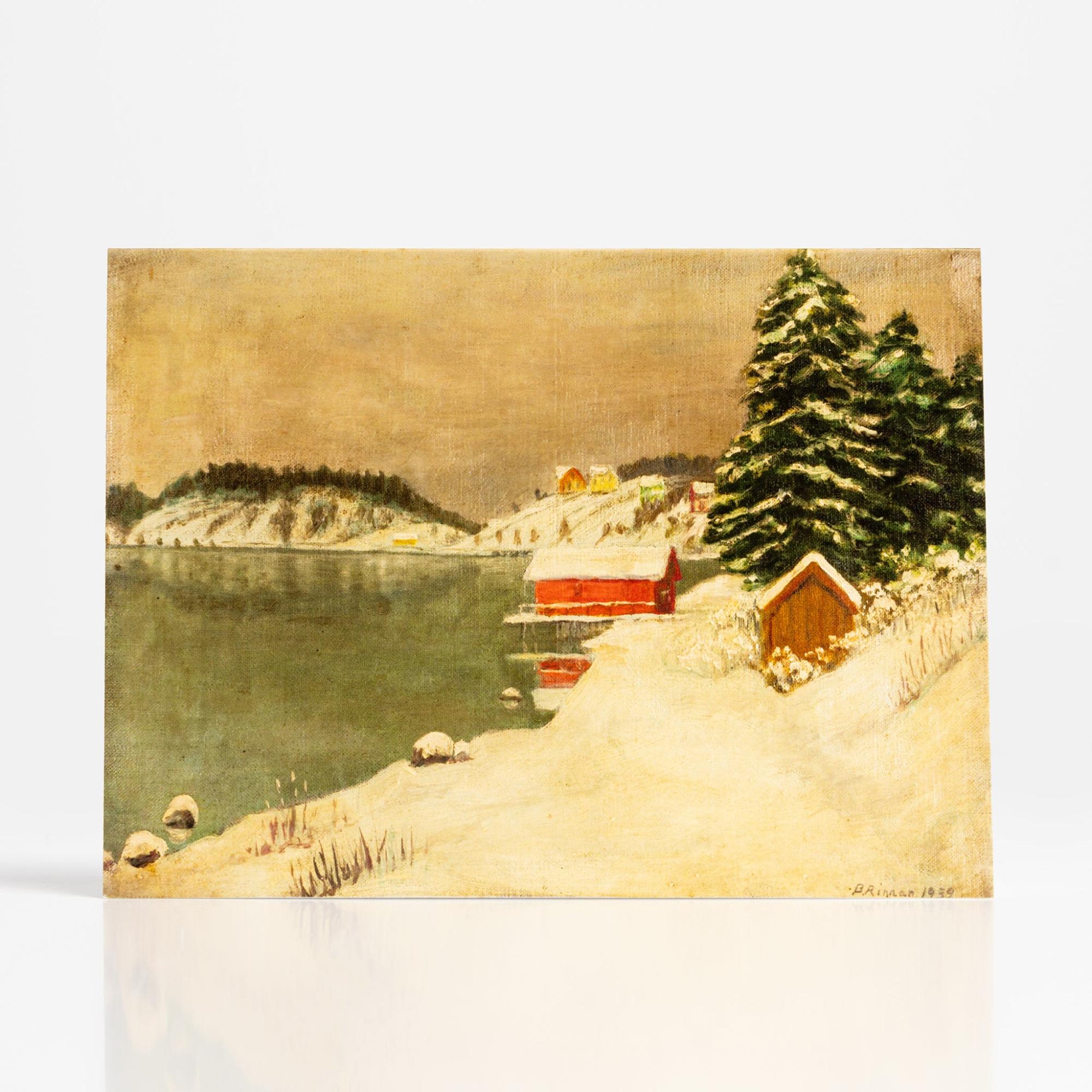 Winter Scene by Bernt Rinnan  –  Collection Card  |  Single Cards Cards & Calendars Single Cards